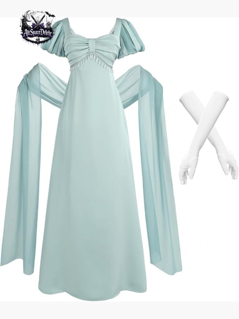 Regency Victorian Ball Gown Empire Waist Dress